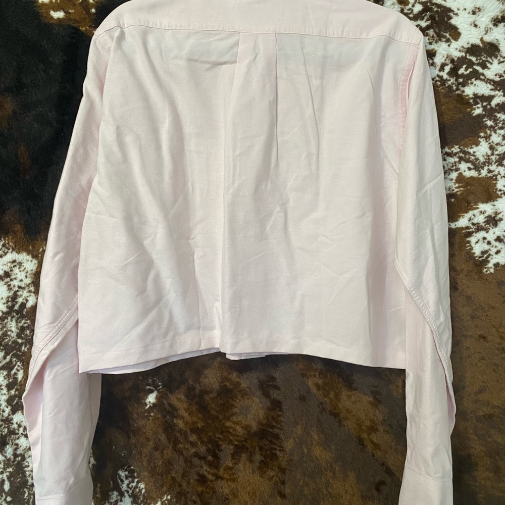 Vintage Pink American Embassy Rework Crop - Picture 4 of 4
